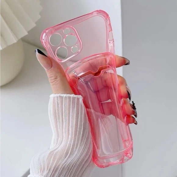 ⚠️Clearance iPhone 13/Pro/Pro Max Pink Transparent Phone Case - Picture 2 of 4